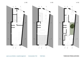 Plans of two to fourth floors